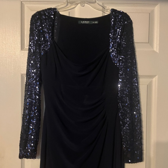 Navy Blue Mother of the Bride Dress - Picture 7 of 7